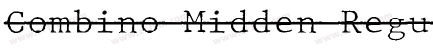 Combino Midden Regul字体转换